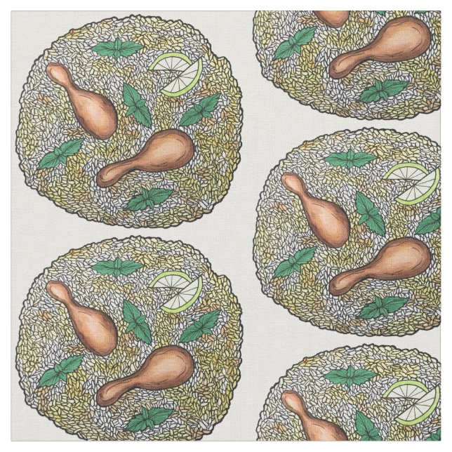 Huhn Biryani Indian Mixed Rice Disco Food Dinner Stoff (Nahaufnahme)