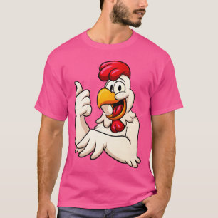 Huhn Cartoon Hühnerfutter Tiere lustig T-Shirt