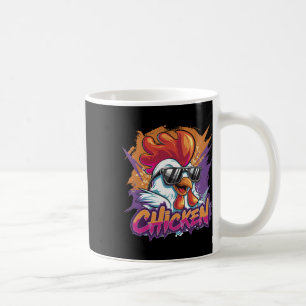 Huhn Cool Lustig Hipster Sungles Hahn Kaffeetasse