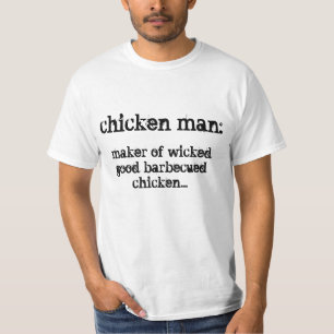 Huhn-Crew-T - Shirt (weiß)