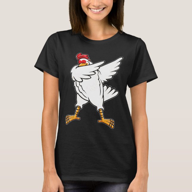 Huhn Dab D4bbing Huhn T-Shirt (Vorderseite)