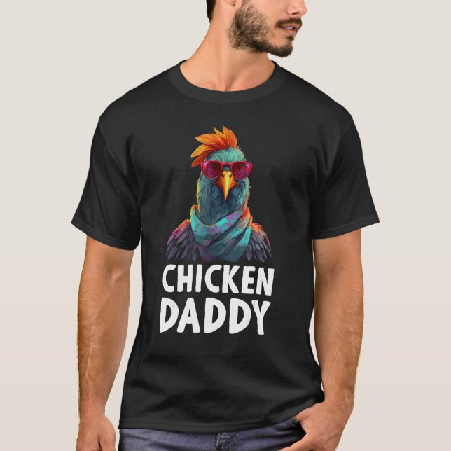 Huhn Daddy Cockerel Bauernhühner Bauer T-Shirt (Vorderseite)