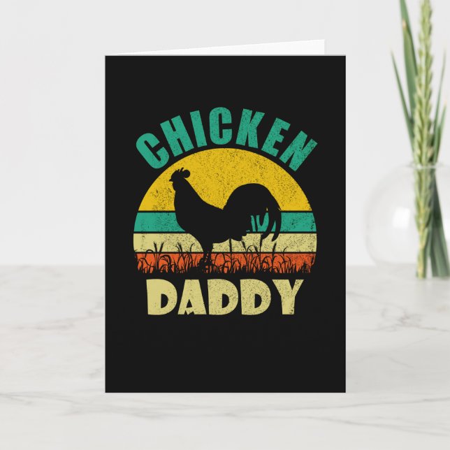 Huhn Daddy Funny Poultry Farm Chicken Lover Karte (Vorderseite)