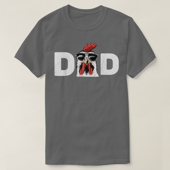 Huhn Daddy Hühnchen Vater Bauer Geflügel Bauer T-Shirt (Design vorne)