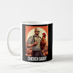 Huhn Daddy Hühnchen Vater Bauer Geflügel Vater Kaffeetasse