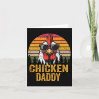 Huhn Daddy Vintag Rooster für Vater Bauer Fauna