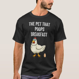 Huhn, das Haustier, das das Frühstück scheißt Tie T-Shirt