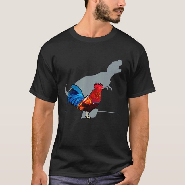 Huhn Dinosaurier Tiere T-Shirt (Vorderseite)
