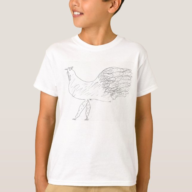 Huhn durch Kinsey T-Shirt (Vorderseite)