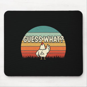Huhn, Errate, Wer Hinter Retro-Hühnerarsch Ist Mousepad