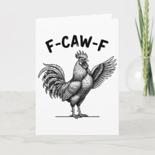 Huhn F-caw-f Hahn, Lauter Hof Haltung  Karte