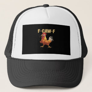 Huhn F-Caw-F Klassisch Lustig Retro Truckerkappe