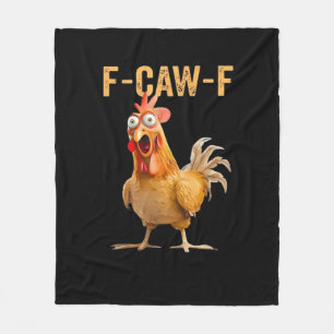 Huhn F-Caw-F Lustig Trendig Fleecedecke