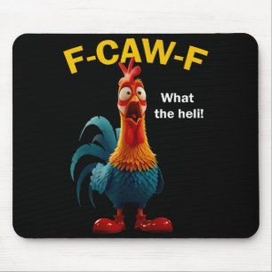 Huhn F-caw-f Was Der Heli F-caw-f  Mousepad
