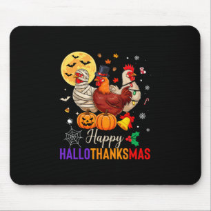 Huhn Halloween Erntedankfest Weihnachten Frohes Ha Mousepad