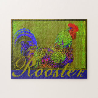 Huhn-Henne-Puzzlespiel des Hahn-11x14 Puzzle