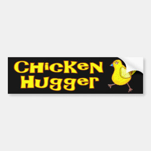 Huhn Hugger Autoaufkleber