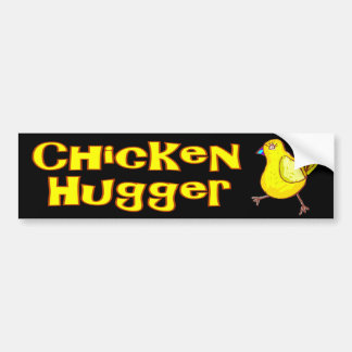 Huhn Hugger Autoaufkleber