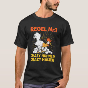 Huhn Huhn Glückliches Huhn Glücklicher Halter Baue T-Shirt