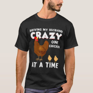 Huhn Huhn T-Shirt Verrückte Hühnerdame