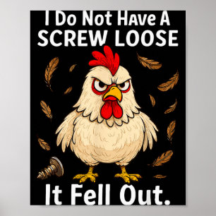 Huhn, ich habe keinen losen Schraubverschluss, Lus Poster