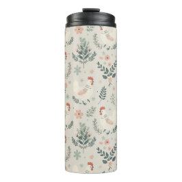 Huhn im Garten Thermosbecher