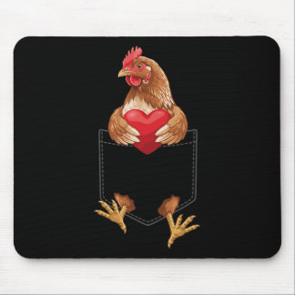 Huhn in der Tasche Hühnerfarm Tierliebhaber-Design Mousepad
