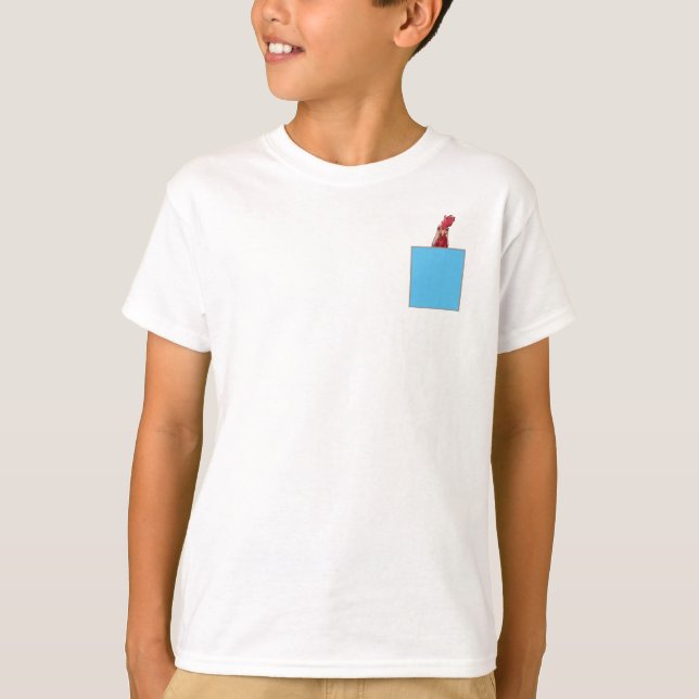Huhn in einer Tasche T-Shirt (Vorderseite)
