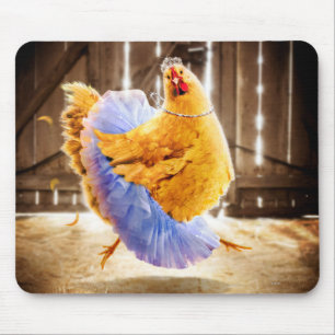 Huhn in Tutu Mousepad