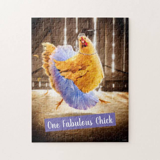 Huhn in Tutu Puzzle (Vertikal)