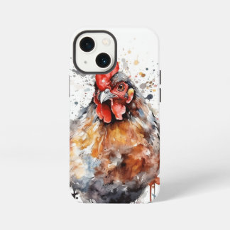Huhn iPad iPhone Hülle Wasserfarbe Henne Hahn