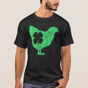 Huhn Irisches Kleeblatt St Patricks Day Saint Padd T-Shirt