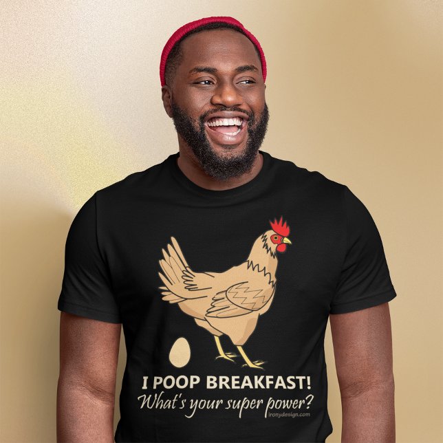 Huhn Kacke Frühstück Funny Dark T-Shirt (Von Creator hochgeladen)