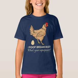Huhn kackt das lustige Frühstück T-Shirt