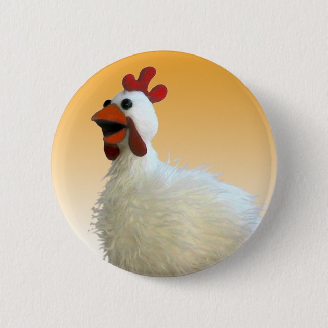 Huhn-Knopf Button (Vorderseite)