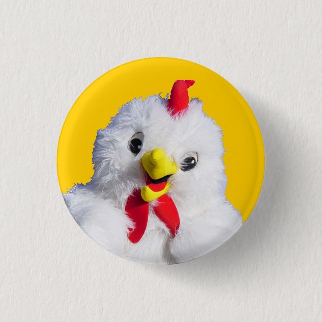 Huhn-Knopf Button (Vorderseite)