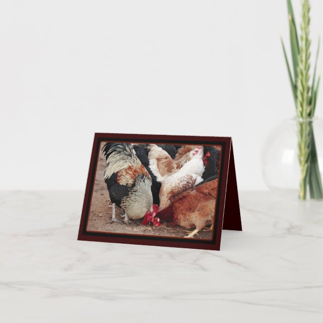 Huhn-Kratzer Karte (Vorderseite)