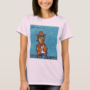 Huhn-Land-lang Sleeved Shirt für Frauen