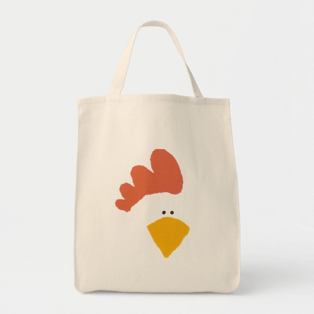 "Huhn" Lebensmittelgeschäft-Tasche Tragetasche (Vorne)
