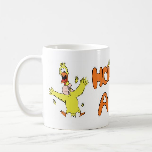 Huhn-Logo Kaffeetasse (Links)