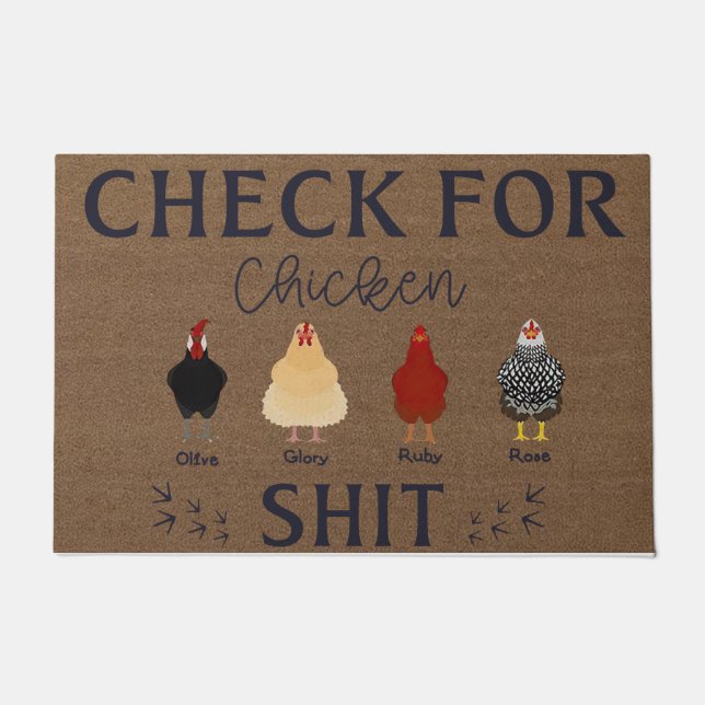 Huhn Lover Doormat | Bauernmatte Fußmatte (Vorderseite)