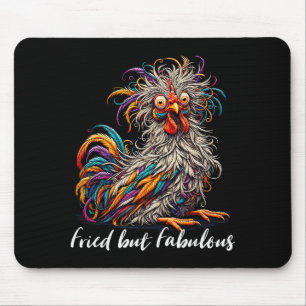 Huhn Lustig Gebraten Aber Fantastisch Grafik Fraue Mousepad