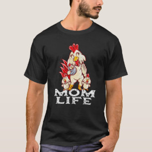 Huhn Mama Mutti Leben Mami Mama Familie Henne Mutt T-Shirt