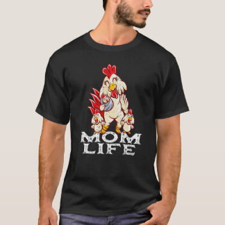 Huhn Mama Mutti Leben Mami Mama Familie Henne Mutt T-Shirt