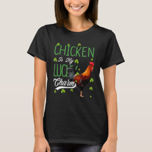 Huhn Mein Hund ist mein Glücksbringer T-Shirt
