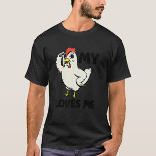 Huhn Meine Tante liebt mich für Neffe und Nichte T-Shirt