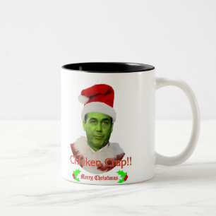 Huhn-Mist Grinch Zweifarbige Tasse