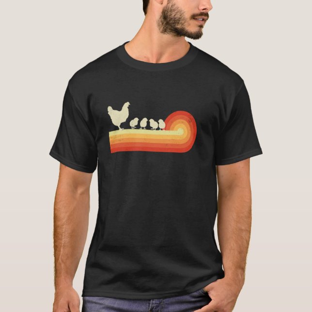 Huhn mit Küken T-Shirt (Vorderseite)