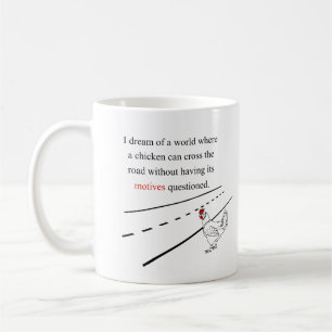 Huhn-Motive in Frage gestellt Tasse