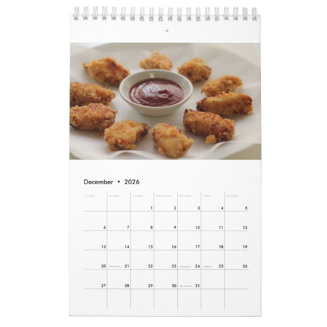 Huhn-Nugget-Kalender 2018 Kalender (Dez 2026)